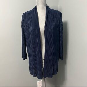 TANJAY open front cardigan women’s size large office wear navy blue